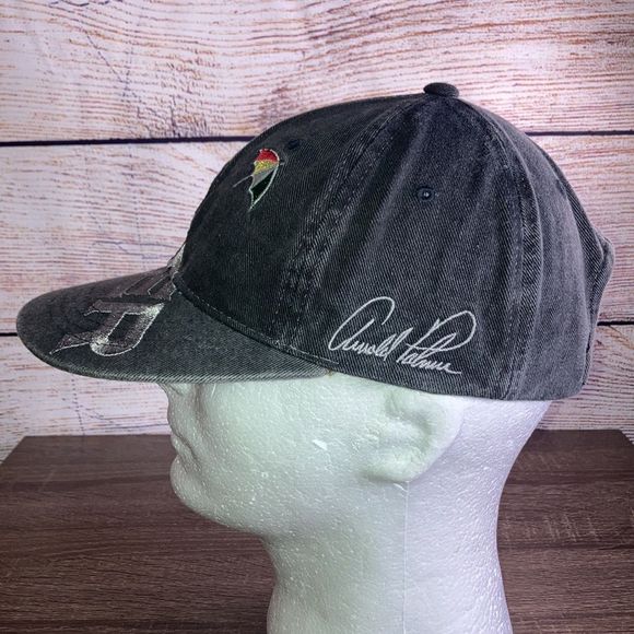 Vintage Arnold Palmer Hat Duckster Charcoal Gray - Picture 6 of 13